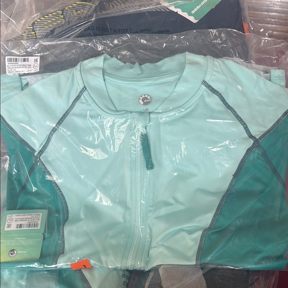 Aqua Zip-Up Jacket